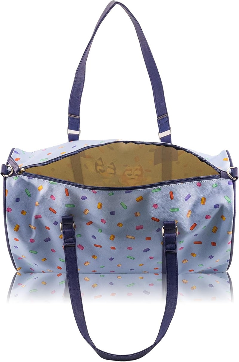 Fast Forward Stitch, Minnie, Mickey, Pooh, Harry Potter, or Jack Skellington 16" Leather Mini Travel Bag, Duffle Bag, Overnight Bag - Image 5